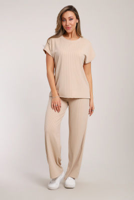 Костюм 21071 бежевый